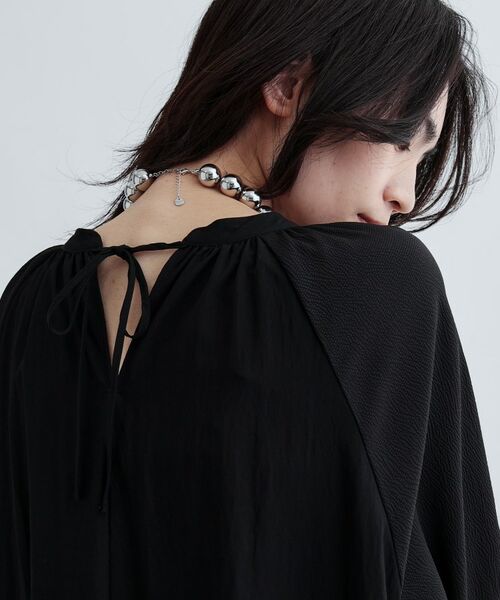 GALLEST / ギャレスト ロング・マキシ丈ワンピース | ソフトチュールスリーブ切替ワンピース | 詳細8