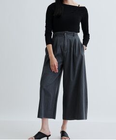 GALLEST / ギャレスト ショート・ハーフ・半端丈パンツ | 【セットアップ可能】ダンガリータックフレアパンツ