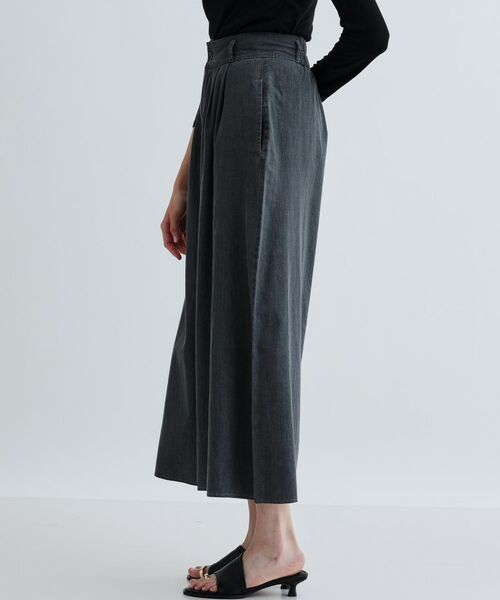 GALLEST / ギャレスト ショート・ハーフ・半端丈パンツ | 【セットアップ可能】ダンガリータックフレアパンツ | 詳細11