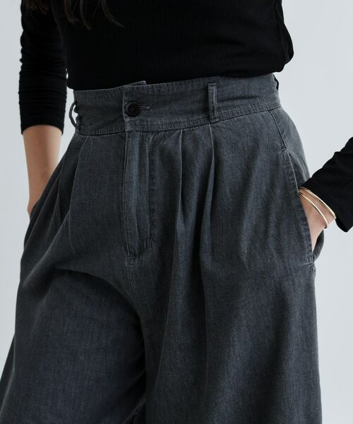 GALLEST / ギャレスト ショート・ハーフ・半端丈パンツ | 【セットアップ可能】ダンガリータックフレアパンツ | 詳細12