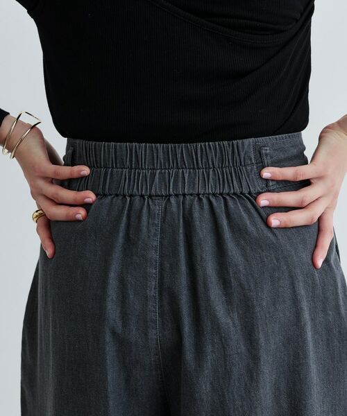 GALLEST / ギャレスト ショート・ハーフ・半端丈パンツ | 【セットアップ可能】ダンガリータックフレアパンツ | 詳細13