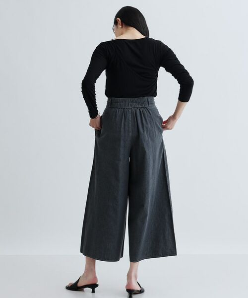 GALLEST / ギャレスト ショート・ハーフ・半端丈パンツ | 【セットアップ可能】ダンガリータックフレアパンツ | 詳細14