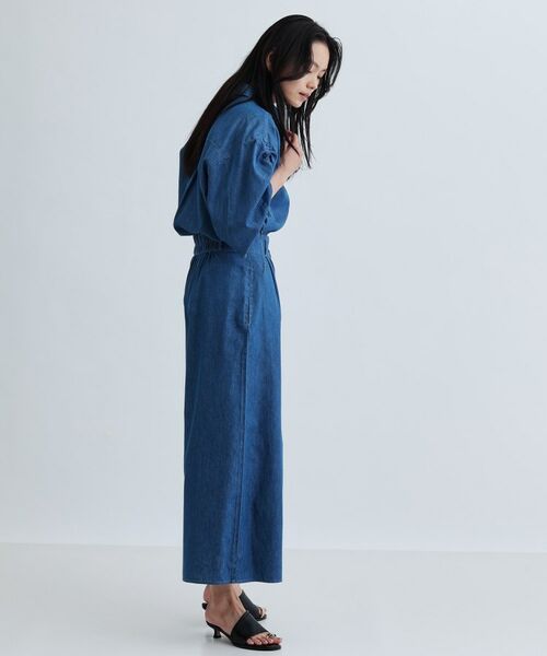 GALLEST / ギャレスト ショート・ハーフ・半端丈パンツ | 【セットアップ可能】ダンガリータックフレアパンツ | 詳細4