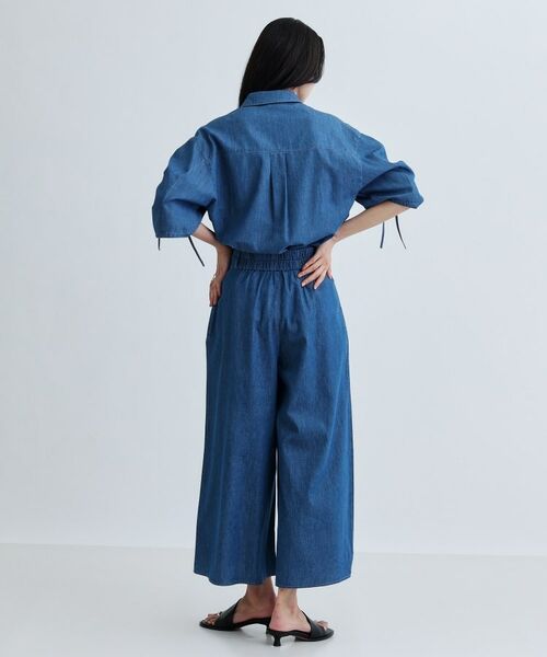 GALLEST / ギャレスト ショート・ハーフ・半端丈パンツ | 【セットアップ可能】ダンガリータックフレアパンツ | 詳細5