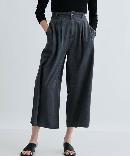 GALLEST / ギャレスト ショート・ハーフ・半端丈パンツ | 【セットアップ可能】ダンガリータックフレアパンツ | 詳細9