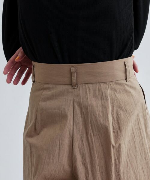GALLEST / ギャレスト ショート・ハーフ・半端丈パンツ | 【セットアップ可能】ペーパーライクタックフレアパンツ | 詳細11