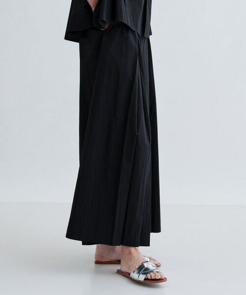 GALLEST / ギャレスト ショート・ハーフ・半端丈パンツ | 【セットアップ可能】ペーパーライクタックフレアパンツ | 詳細2