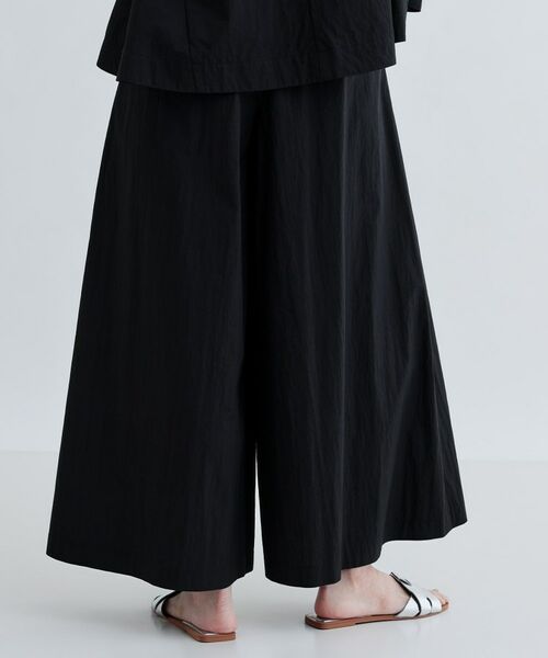 GALLEST / ギャレスト ショート・ハーフ・半端丈パンツ | 【セットアップ可能】ペーパーライクタックフレアパンツ | 詳細3