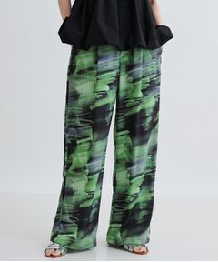 GALLEST / ギャレスト パンツ | プリントイージーワイドストレートパンツ