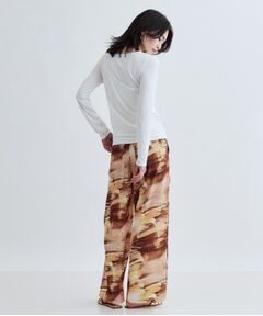 GALLEST / ギャレスト パンツ | プリントイージーワイドストレートパンツ