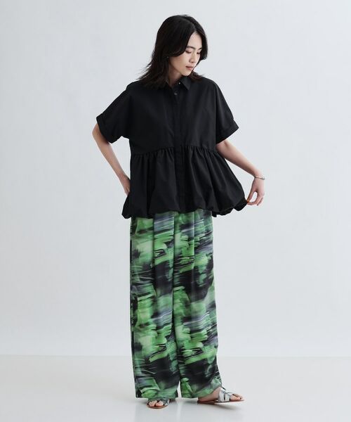 GALLEST / ギャレスト パンツ | プリントイージーワイドストレートパンツ | 詳細1