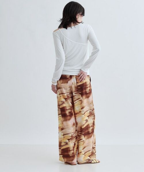 GALLEST / ギャレスト パンツ | プリントイージーワイドストレートパンツ | 詳細7