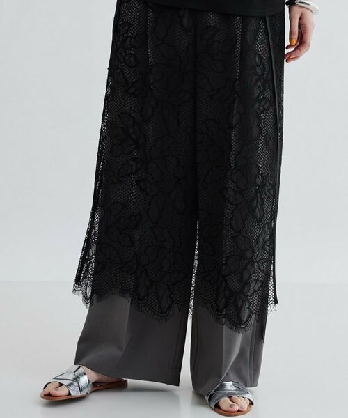 GALLEST/ギャレスト レースチュールオーバースカート ブラック(019) 38(M) GALLEST/ギャレスト レースチュールオーバースカート ブラック(019) 38(M)