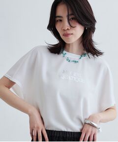 GALLEST / ギャレスト シャツ・ブラウス | ジョーゼットロゴブラウスTシャツ