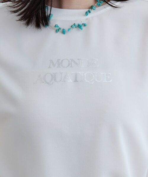 GALLEST / ギャレスト シャツ・ブラウス | ジョーゼットロゴブラウスTシャツ | 詳細5