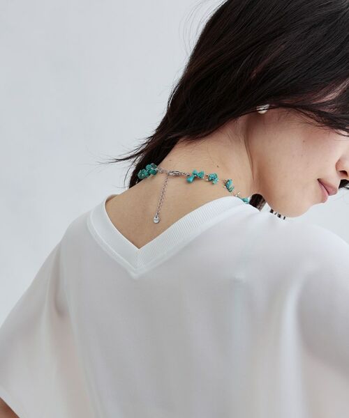 GALLEST / ギャレスト シャツ・ブラウス | ジョーゼットロゴブラウスTシャツ | 詳細6