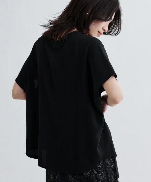 GALLEST / ギャレスト シャツ・ブラウス | ジョーゼットロゴブラウスTシャツ | 詳細9