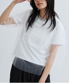 GALLEST / ギャレスト カットソー | レイヤードチュールトップス