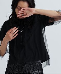 GALLEST / ギャレスト カットソー | レイヤードチュールトップス