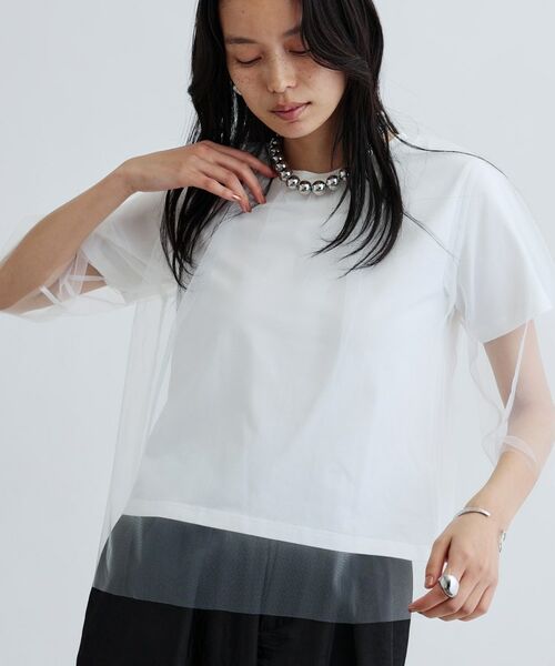 GALLEST / ギャレスト カットソー | レイヤードチュールトップス | 詳細13