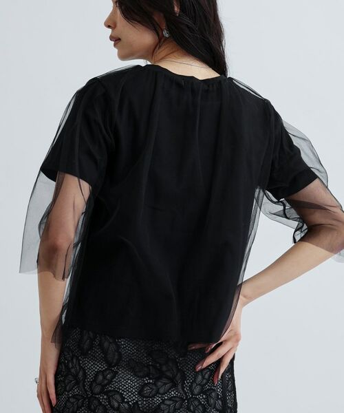 GALLEST / ギャレスト カットソー | レイヤードチュールトップス | 詳細3