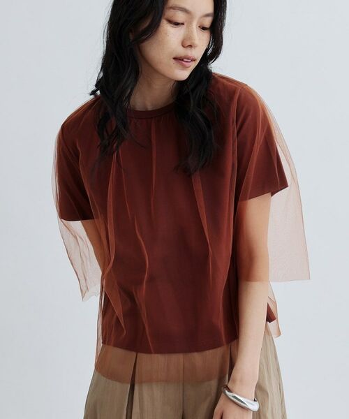 GALLEST / ギャレスト カットソー | レイヤードチュールトップス | 詳細7