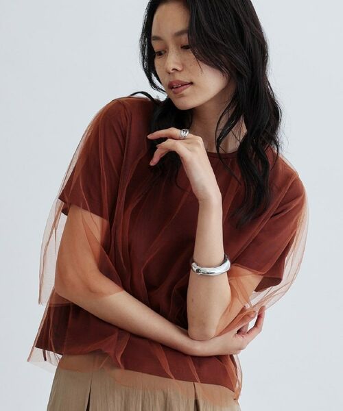 GALLEST / ギャレスト カットソー | レイヤードチュールトップス | 詳細8