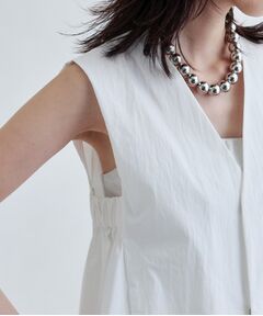 GALLEST / ギャレスト シャツ・ブラウス | 【セットアップ可能】ペーパーライクジレブラウス