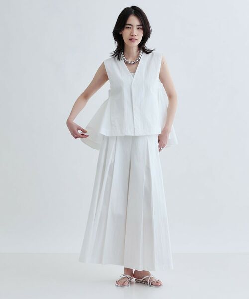 GALLEST / ギャレスト シャツ・ブラウス | 【セットアップ可能】ペーパーライクジレブラウス | 詳細14