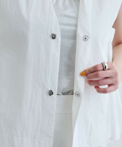 GALLEST / ギャレスト シャツ・ブラウス | 【セットアップ可能】ペーパーライクジレブラウス | 詳細19