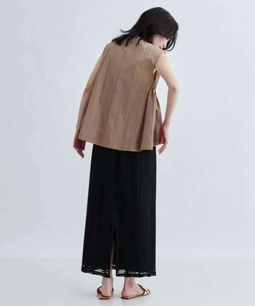 GALLEST / ギャレスト シャツ・ブラウス | 【セットアップ可能】ペーパーライクジレブラウス | 詳細2