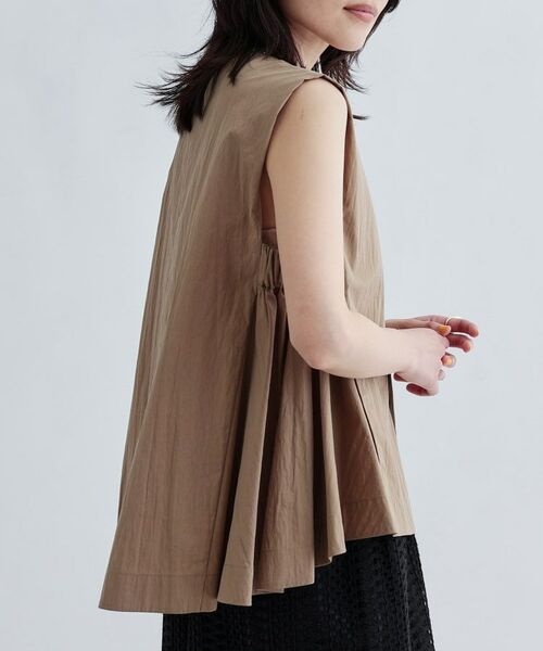 GALLEST / ギャレスト シャツ・ブラウス | 【セットアップ可能】ペーパーライクジレブラウス | 詳細4