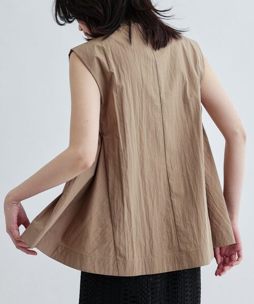 GALLEST / ギャレスト シャツ・ブラウス | 【セットアップ可能】ペーパーライクジレブラウス | 詳細5