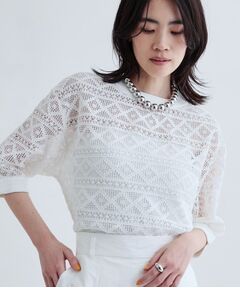 GALLEST / ギャレスト カットソー | レースプルオーバー