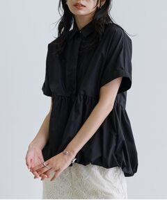GALLEST / ギャレスト シャツ・ブラウス | バルーンペプラムハーフ袖ブラウス