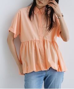 GALLEST / ギャレスト シャツ・ブラウス | バルーンペプラムハーフ袖ブラウス