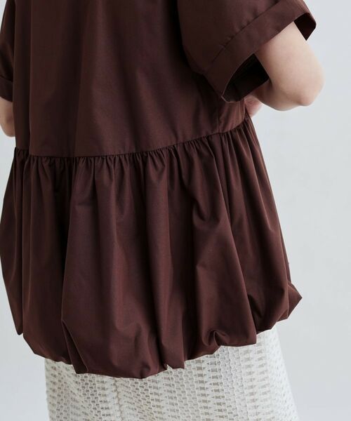 GALLEST / ギャレスト シャツ・ブラウス | バルーンペプラムハーフ袖ブラウス | 詳細12