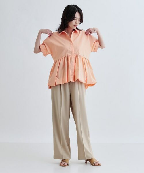 GALLEST / ギャレスト シャツ・ブラウス | バルーンペプラムハーフ袖ブラウス | 詳細14