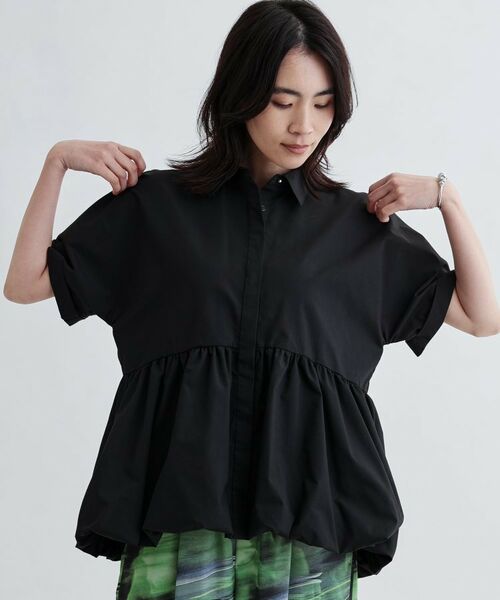 GALLEST / ギャレスト シャツ・ブラウス | バルーンペプラムハーフ袖ブラウス | 詳細20
