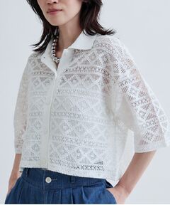 GALLEST / ギャレスト シャツ・ブラウス | ハーフスリーブレースポロ