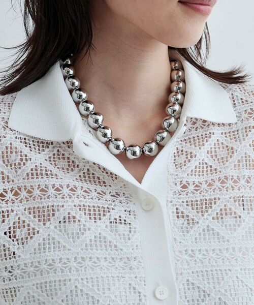 GALLEST / ギャレスト シャツ・ブラウス | ハーフスリーブレースポロ | 詳細11