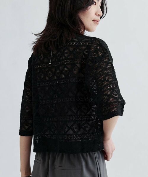 GALLEST / ギャレスト シャツ・ブラウス | ハーフスリーブレースポロ | 詳細3