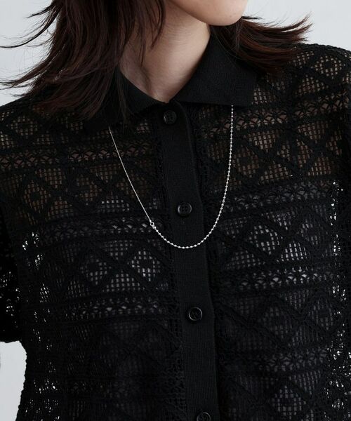 GALLEST / ギャレスト シャツ・ブラウス | ハーフスリーブレースポロ | 詳細6