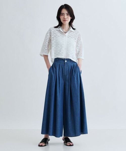 GALLEST / ギャレスト シャツ・ブラウス | ハーフスリーブレースポロ | 詳細7