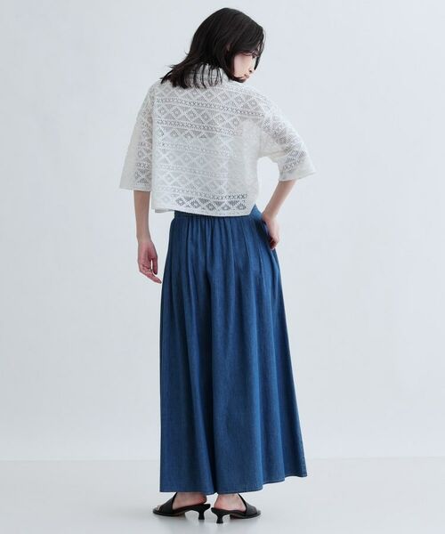 GALLEST / ギャレスト シャツ・ブラウス | ハーフスリーブレースポロ | 詳細8