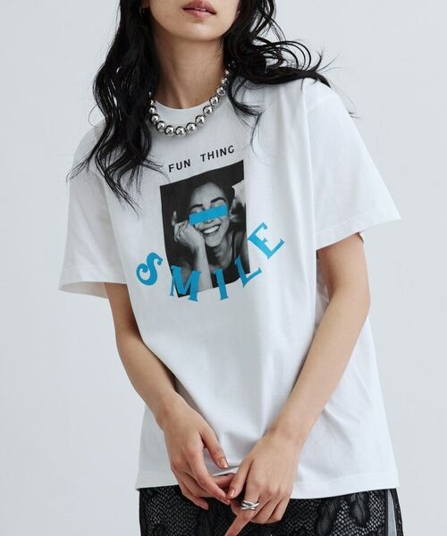 GALLEST/ギャレスト 【ANGE IN DISGUISE】FUN THING プリントTシャツ ホワイト(001) 38 GALLEST/ギャレスト 【ANGE IN DISGUISE】FUN THING プリントTシャツ ホワイト(001) 38
