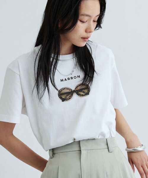 GALLEST / ギャレスト Tシャツ | 【ANGE IN DISGUISE】MARRON プリントTシャツ | 詳細2