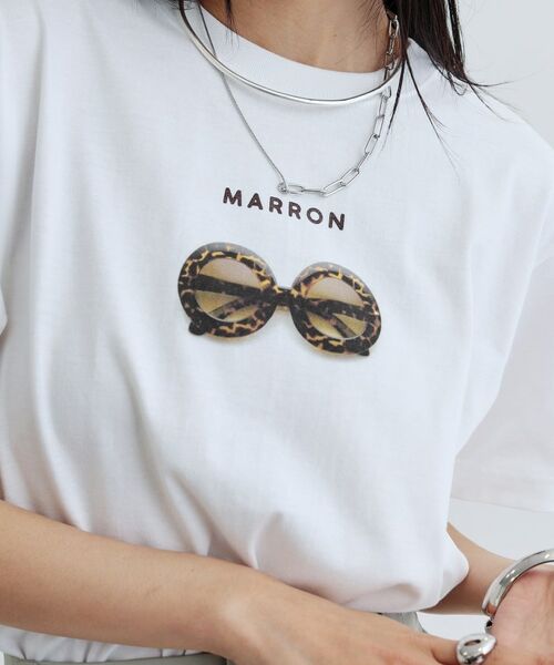 GALLEST / ギャレスト Tシャツ | 【ANGE IN DISGUISE】MARRON プリントTシャツ | 詳細5