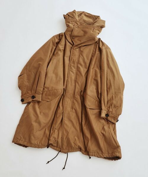 GALLEST/ギャレスト 【beautiful people】ダブルフロントコットンシルクモッズコート カーキ(027) 38 GALLEST/ギャレスト 【beautiful people】ダブルフロントコットンシルクモッズコート カーキ(027) 38