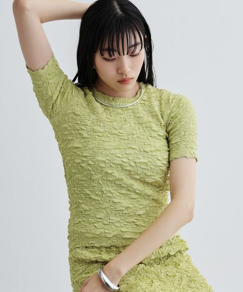 GALLEST / ギャレスト カットソー | ふくれジャカードトップス | 詳細3